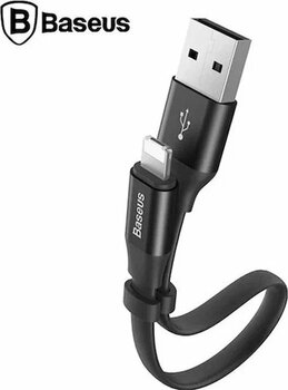 Baseus Nimble Portable Lightning 23 cm Siyah Lightning Şarj Kablosu