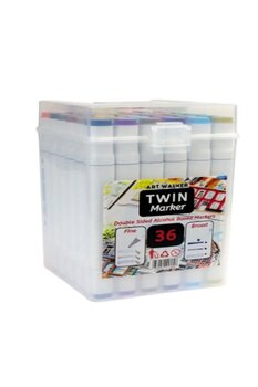 Twin Kutulu Twin Marker Kalem Hobi Çift Taraflı 'lı