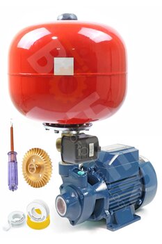 BÖHRER Hidrofor Set Pompa Qb60 0.37 Kw Paket Hidrofor Otomatik Su Pompası 0.55 Hp 1''