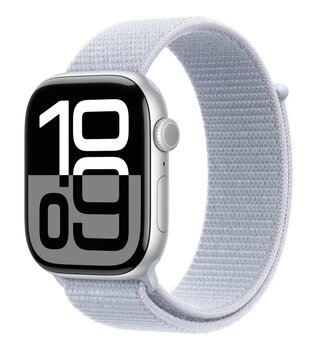 Apple Watch Series 10 GPS 46 mm Spor Loop Gümüş Akıllı Saat