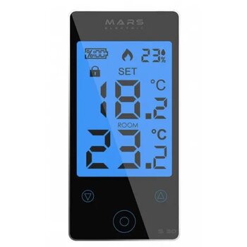 Mars S45 Wifi Siyah Kablosuz Oda Termostatı