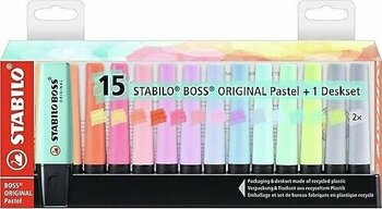 Stabilo Boss Original Pastel 15'li Fosforlu Kalem Seti
