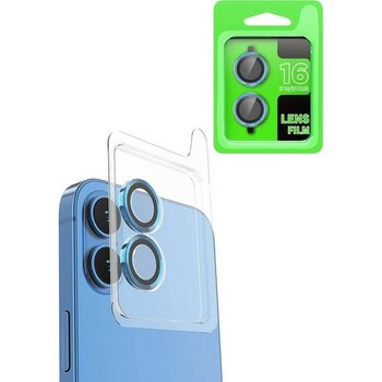 Mey Ithalat®  iPhone 16 Raze Metal Kamera Lens - Lacivert