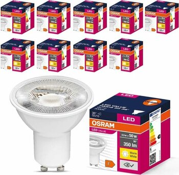 Osram Led Value Par16 4.5w Gu10 3000k Sıcak Beyaz Ampul 10 Adet 10 Adet