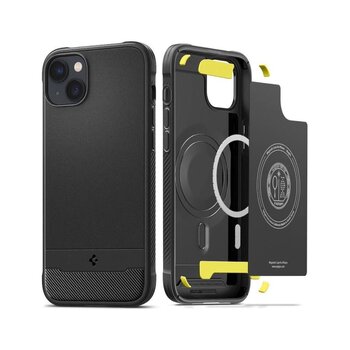 Spigen Iphone 14 Plus Ile Uyumlu Kılıf Rugged Armor Mag (Magsafe Uyumlu) Matte Black