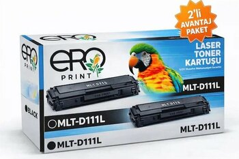Samsung Mlt-d111s Çipli Uyumlu Toner - 1500 Sayfalık - 2'li Paket