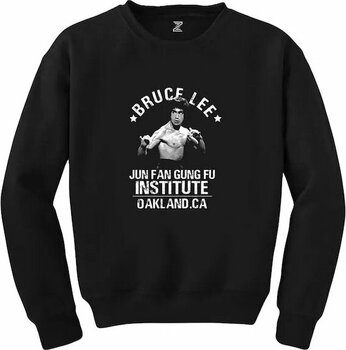 Bruce Lee Face Siyah Sweatshirt Siyah 5xl
