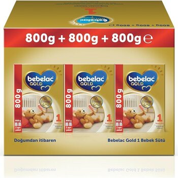 Hype Store Bebelac Gold 1 Devam Sütü 0-6 Ay 800 gr x 3 Adet 2400 gr - Standart