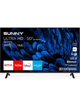 Sunny SN50QMN252 4K Ultra HD 50 inç QLED Siyah Smart TV