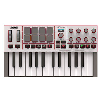 Akai Mpkmini 4 Beyaz Müzik Prodüksiyonu 25 Mini Tuş Midi Klavye