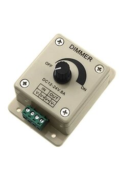 Ceta DC Dimmer 12V-24V LED Ayarlayıcı 5050 3528 LED Şerit için Manuel LED Dimmer 12-24V 8A Dc Dimmer