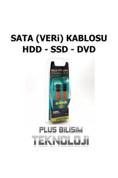 Plus Bilişim Sata Kablosu PC, HDD, SSD Data Kablosu, PC içi veri kablosu anakart ile hdd, ssd arası data kablosu
