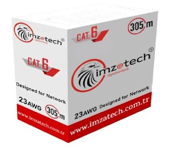 İmzatech Cat-6  (U/Utp) 23 Awg  Network Kablosu  305'lük Gri