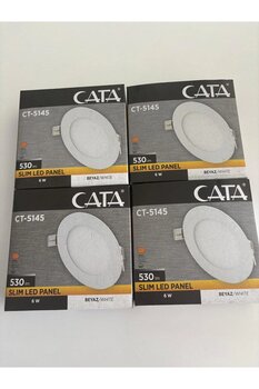 Cata CT-5145 6W 530LM BEYAZ İŞİK SLIM LED SPOT 4 ADET