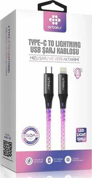 Arbaks Işıklı Pd Type-c To Lightning İphone Uyumlu Kablo