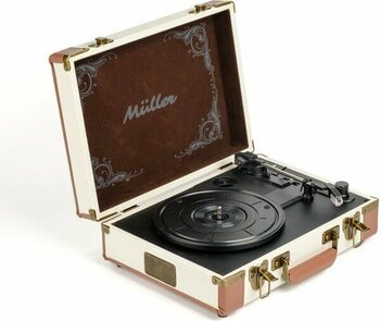 Müller Mr-350Bt Plak çalar Nostaljik Pikap Kokonat-Beyaz - Beyaz