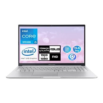 Asus Vivobook i5-13420H 15.6" 16 GB 512 GB SSD FHD FreeDOS Laptop X1502va-nj871 001