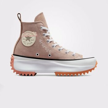 Converse Run Star Hike Platform Scribble Unisex Bej Sneaker - 43 - 259-Bej