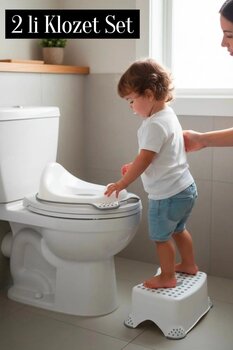 Herza House Çocuk Basamak Seti Tek Katlı Gri