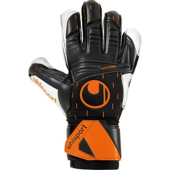 Uhlsport Kaleci Eldiveni Speed Contact Supersoft Siyah Erkek Eldiven 101126601 - 10 - Siyah - Beyaz