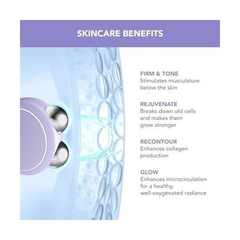 Foreo Bear Mini Mikro Akım Yüz Cihazı - Yüz Şekillendirme Aleti - Anında Yüz Germe - Sıkılaştırma ve Kontur - Çift Çeneyi Azaltma - Invazif Olmayan...