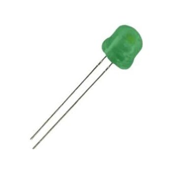 4.8mm Yeşil Mantar Led Paketi - 10 Adet