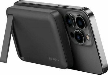 Energea Magpac Mini 10.000 Mah 20W Type-C Çıkışlı 15W Stant Özellikli Magsafe Powerbank - Siyah