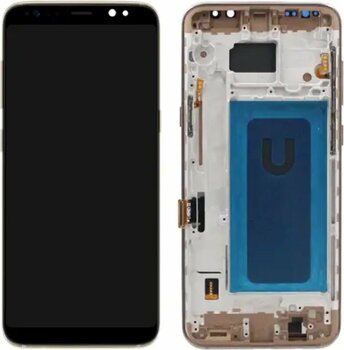 TE Samsung S8 Plus G955F Uyumlu Çıtalı Lcd Ekran Dokunmatik Gold