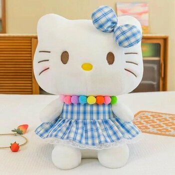 Zigver Sanrio Hello Kitty Peluş Oyuncak Hediye Oyuncak Peluş 30 cm - Mavi