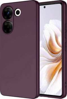 Tecno Camon 20 Pro 4G Kılıf İçi Kadife Dolgulu Kasayı Çizmeyen Sweetish Lansman Premium Kapak - Koyu Mor