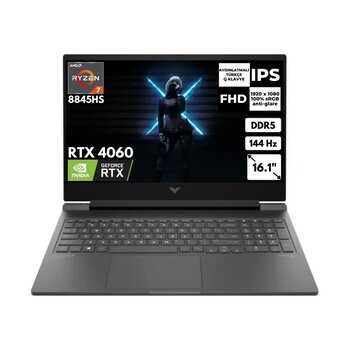 HP Victus 16-S1010NT Ryzen 7 8840H 16-GBDDR5 256 GB SSD 8GB RTX4060 16.1" 144Hz FHD Windows 11 Home Gaming Laptop 9Z790EAAT31