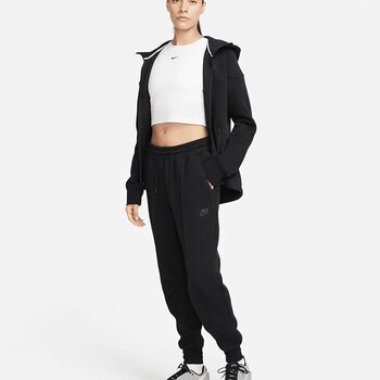 Nike Sportswear Tech Fleece Mid-Rise Joggers Kadın Siyah Eşofman Altı
