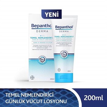 Bepanthol Derma Temel Nemlendirici Günlük Vücut Losyonu Kuru Ve Hassas Ciltler 200 Ml