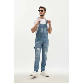 Erkek Jean Tulum Pantolon Buz Mavi - XS