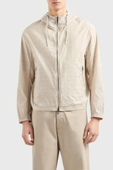 Emporio Armani Regular Fit Kapüşonlu Mevsimlik Mont Erkek Mont 3D1BH4 1nnxz 06G2 - Bej - 50