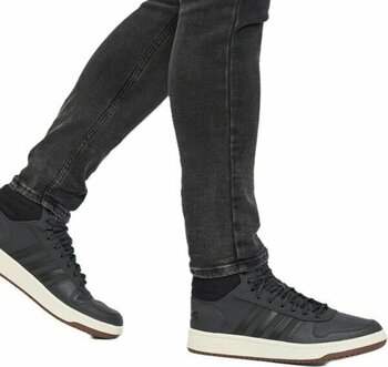 Adidas Hoops 2.0 Mid Erkek Spor Ayakkabı Siyah - 44 2/3