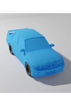 TuransoyCraft Bmw M3 E30 Model Maket Araba 19 Cm (büyük Boy)