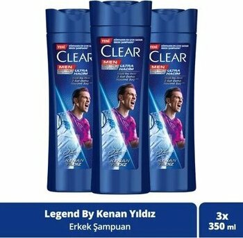 Clear Men Kepeğe Karşı Etkili Şampuan Kenan Yıldız 350 Ml X3