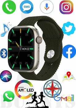 Bunnys Watch 9 Pro 45 mm Siyah Akıllı Saat