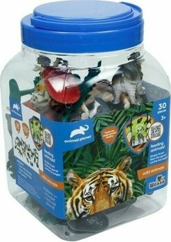 SH-D6601-1 2 3 4 30 Parça Hayvan Seti 2 Vahşi - 2 Çiftlik - Vardem Oyuncak - Renkli