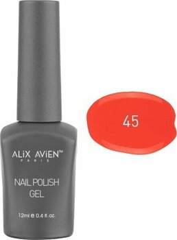 Alix Avien Uv Kalıcı Kırmızı Jel Oje 45 - Gel Polish - 12 ml