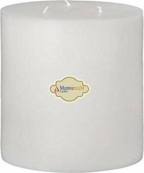 MumvemuM 15X15 Silindir Mum Beyaz - 1 Adet