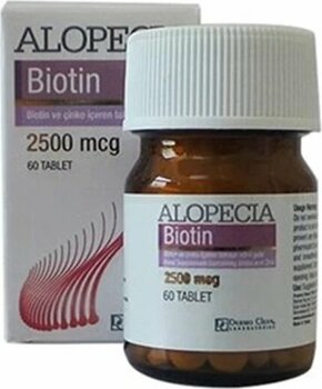 Alopecia Biotin 2500 Mcg 60 Tablet