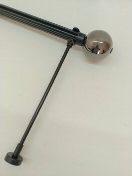 Bese Home Latif Raysız Metal Rustik Perde Askısı Perde Kornişi Perde Aksesuarı - 250 CM - Antrasit