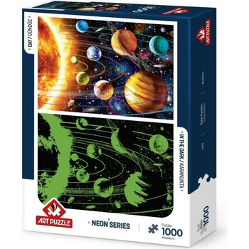 Art Puzzle Güneş Sistemi 1000 Parça Neon Puzzle