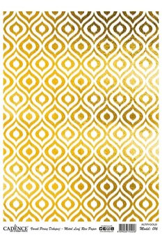 Cadence Altın Varak Pirinç Dekoapaj Kağıdı - Model 16
