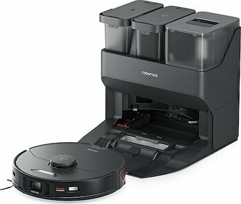 Roborock S7 MaxV Ultra Siyah Çöp İstasyonlu Vacuum Mop Akıllı Robot Süpürge