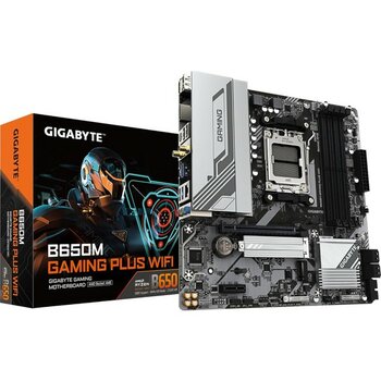 Gıgabyte B650M Gamıng Plus Wıfı Am5 Ddr5 6400MHZ(OC) Pcıe 4.0 M.2 Nvme Wifi Gigabit Lan Matx Gaming Anakart