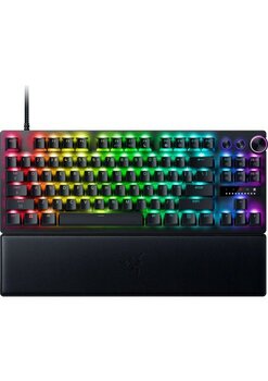 RazerHuntsman V3 Pro Tenkeyless 8khz - Tkl Pc Oyun Klavyesi - 8khz Hyperpolling - Analog Optik Anahtarlar - Tetikleme Aralığı 0,1-4,0 mm - Snap Tap - Hızlı Tetikleyici - Qwertz De Düzen | Siyah