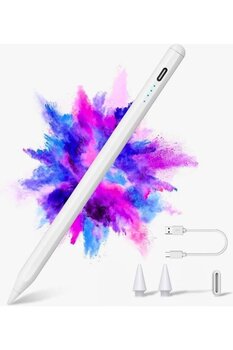Fogy Ipad Air 5/6/7.Nesil M2/M3 Çipli 2025 Uyumlu Pencil Stylus Palm Rejection Eğim Özellikli Çizim Kalem